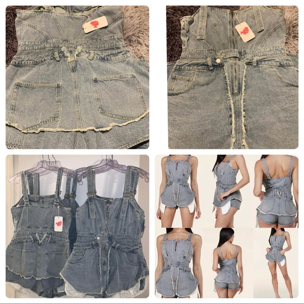 L'ATISTE Denim Jumpsuit